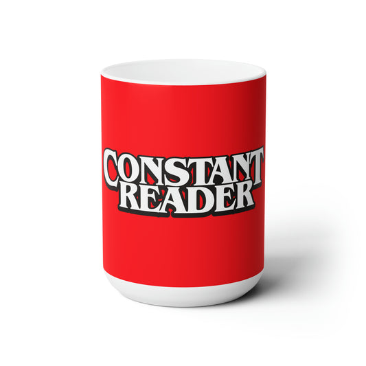 Constant Reader (red) - Ceramic Mug